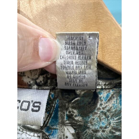 Chico's Floral Patterned Women's Blazer - Picture 4 of 6